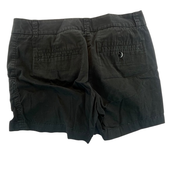 J. Crew Chino Shorts Women's Size‎ 0 Black 100% Cotton Casual Everyday - Picture 3 of 4